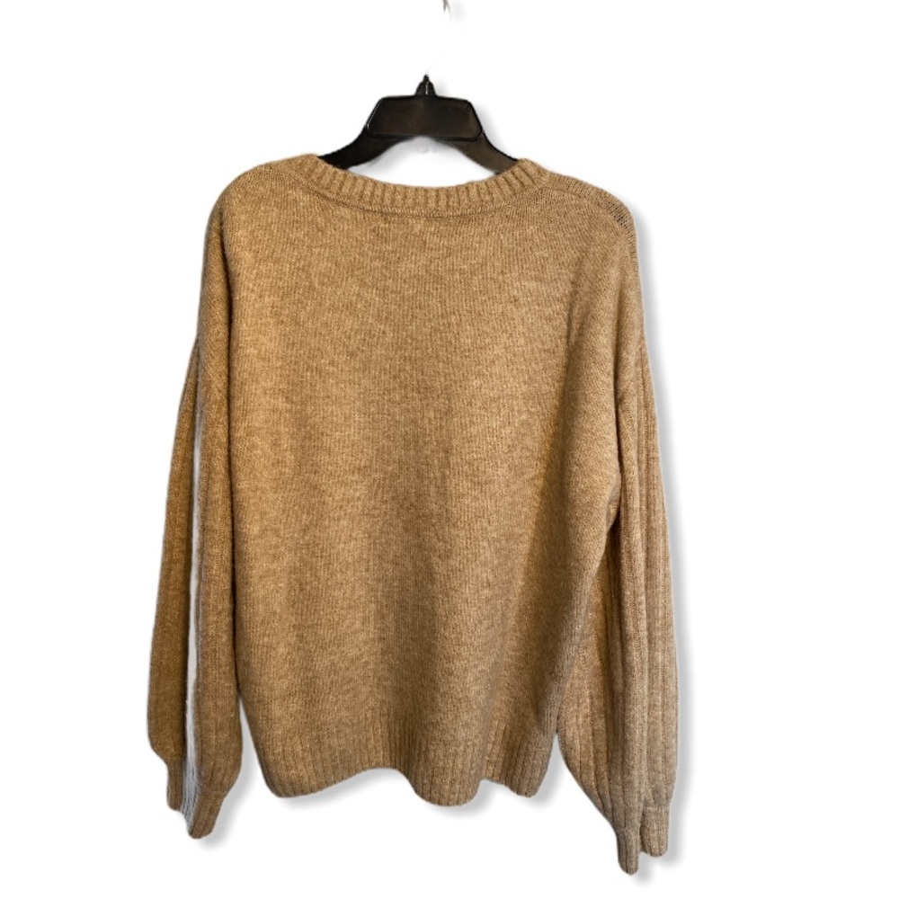 Max Studio Cozy Ribbed Puff Sleeve Sweater